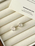 Moonstone minimalist earrings